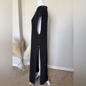 New H&M -  Black Knit Sleeveless Maxi Vest